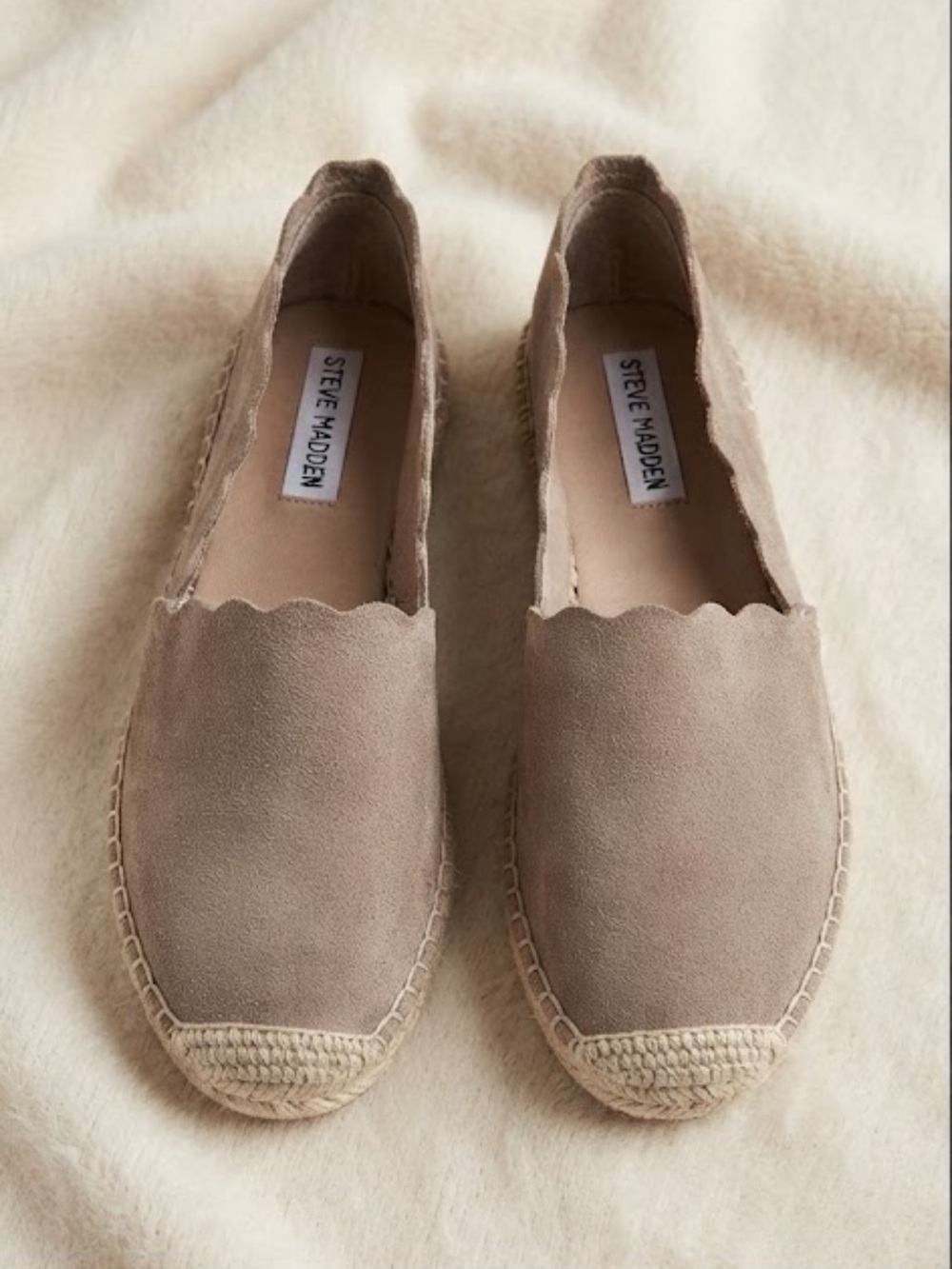 NEW Leather Suede Espadrille Flat Comfort